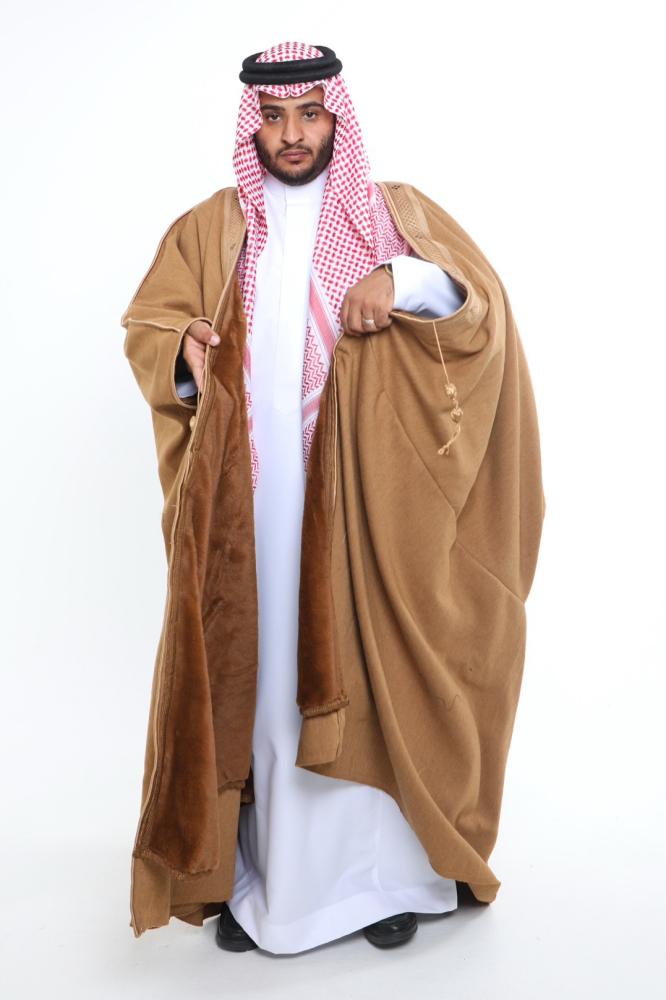 Fur-lined cloak, beige fur, light blonde mesh