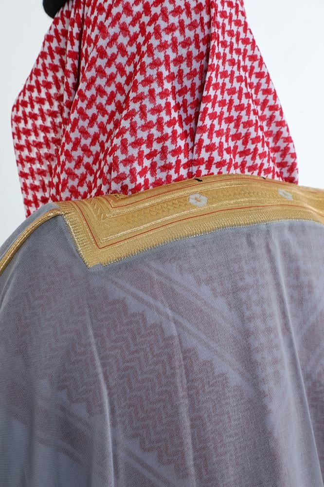 بشت الفاخر رصاصي ملكي