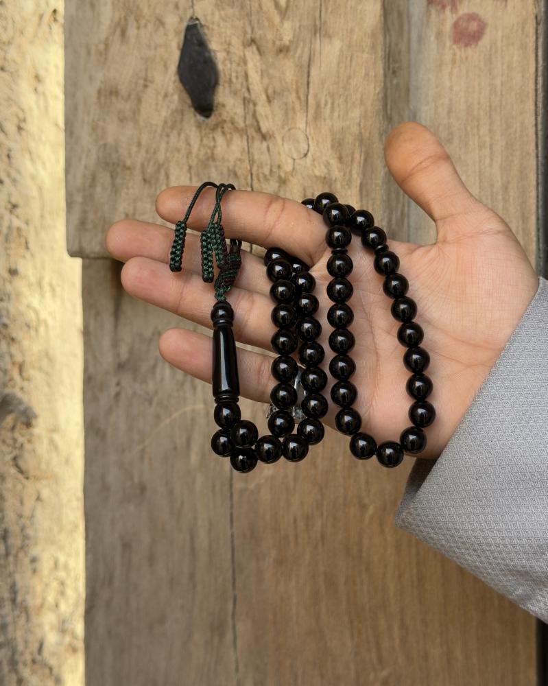 سبحة بكلات كركوشه يدوي اسود