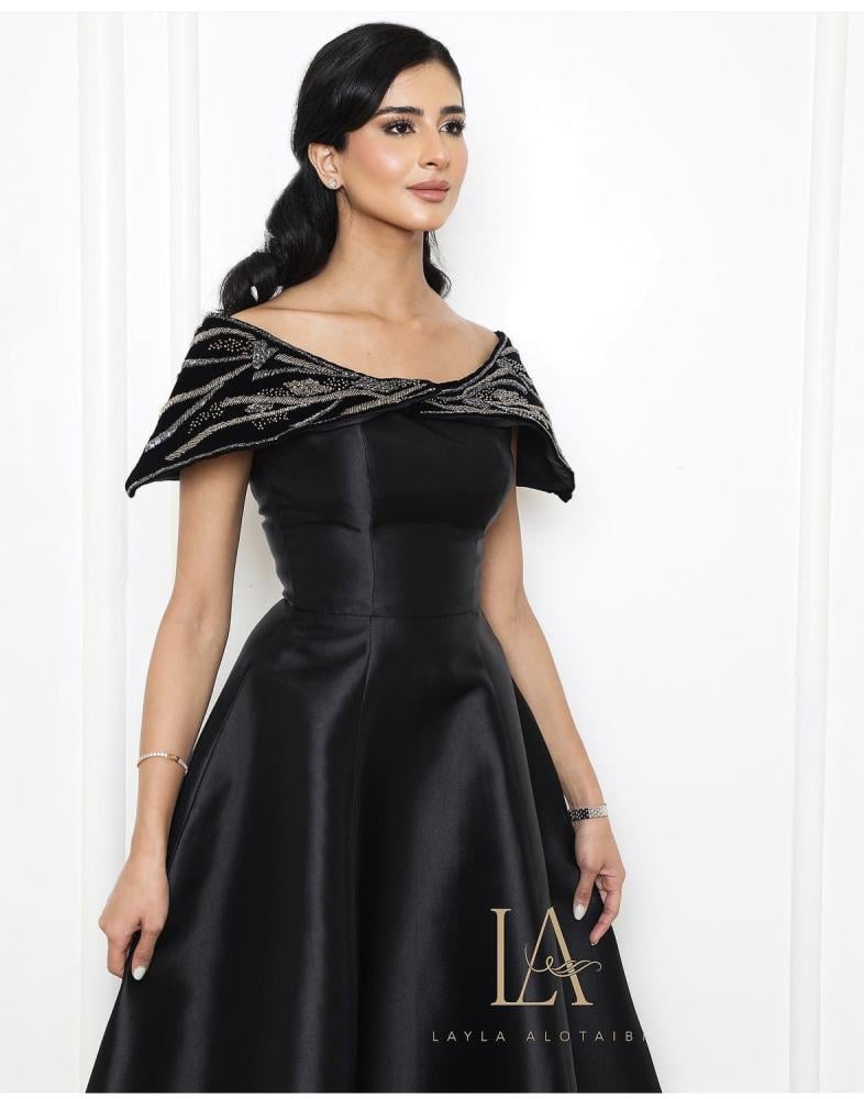 Black evening dress