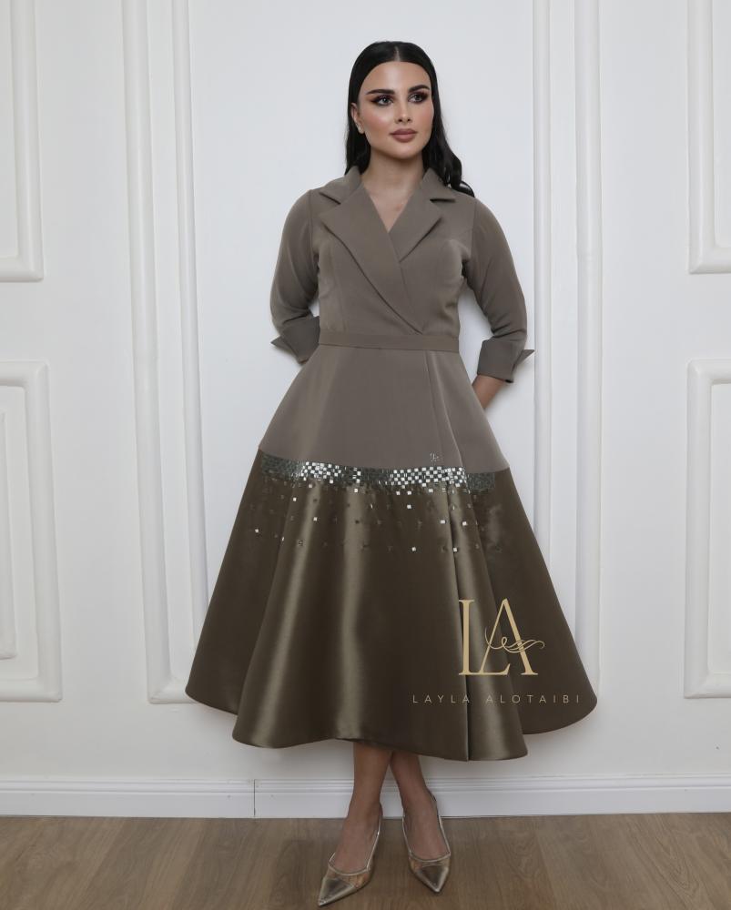 Olive green dress
