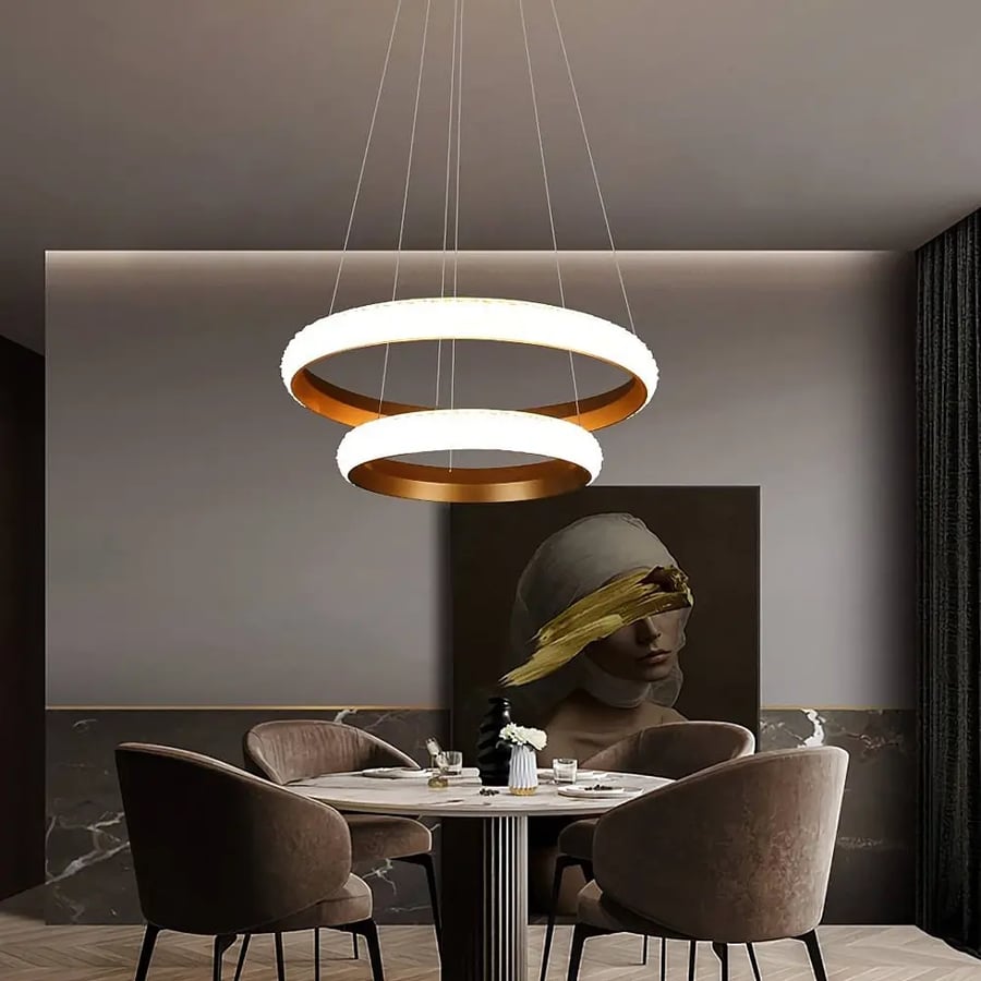 Modern chandelier size 60*40 cm gold color lighting yellow 75 watt