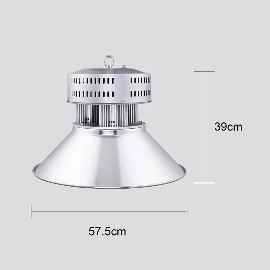 Lighting for hangars and warehouses, suspended, yellow light color, 3-year warranty, 300 watts