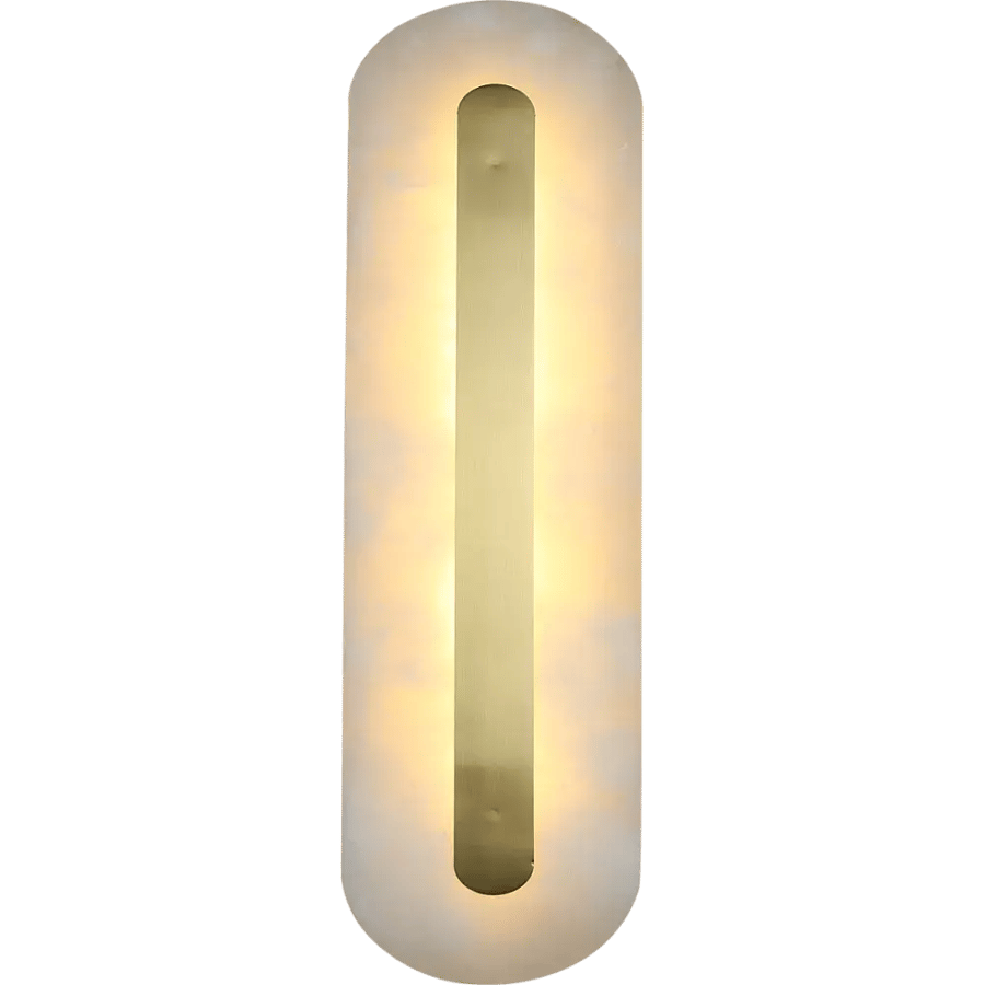 Modern wall applique lighting, marble, olive color, light color, 18 watts, 50 cm