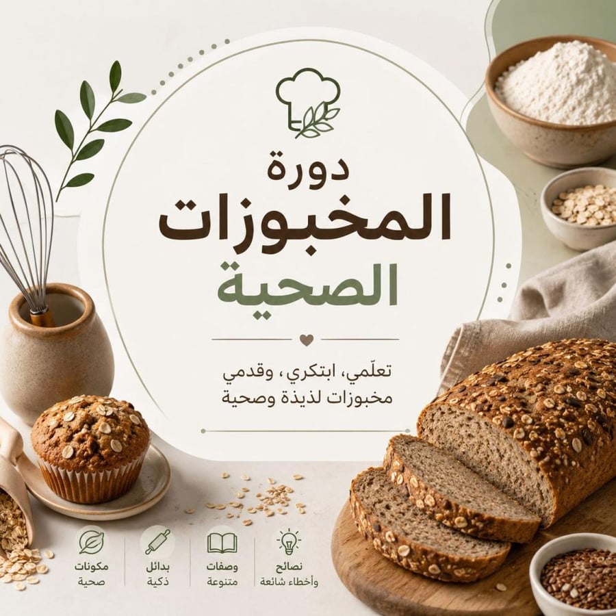 دورة مخبوزات صحيه