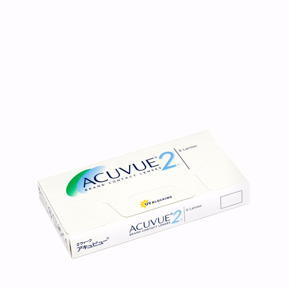 عدسات لاصقه شفافة اسبوعيه أكيوفيو2 - 6 عدسه - ACUVUE 2 1-DAY LENSES