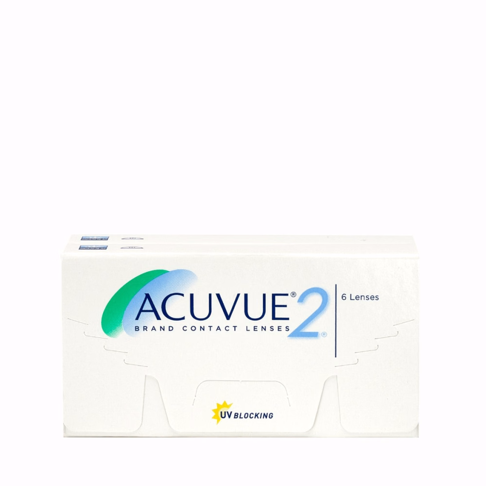 عدسات لاصقه شفافة اسبوعيه أكيوفيو2 - 12 عدسه - ACUVUE 2  1-DAY LENSES
