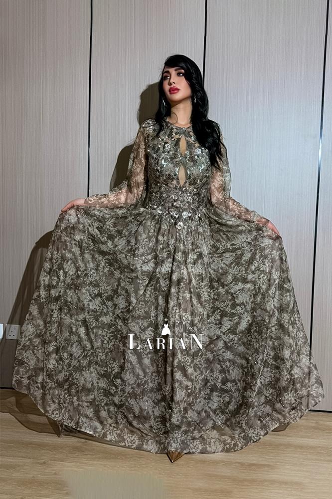 Evening dress Amiri with shrubs - Laryan Store