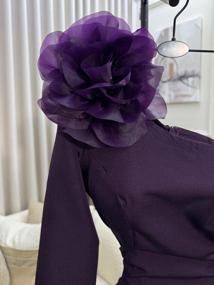 Elegant purple dress