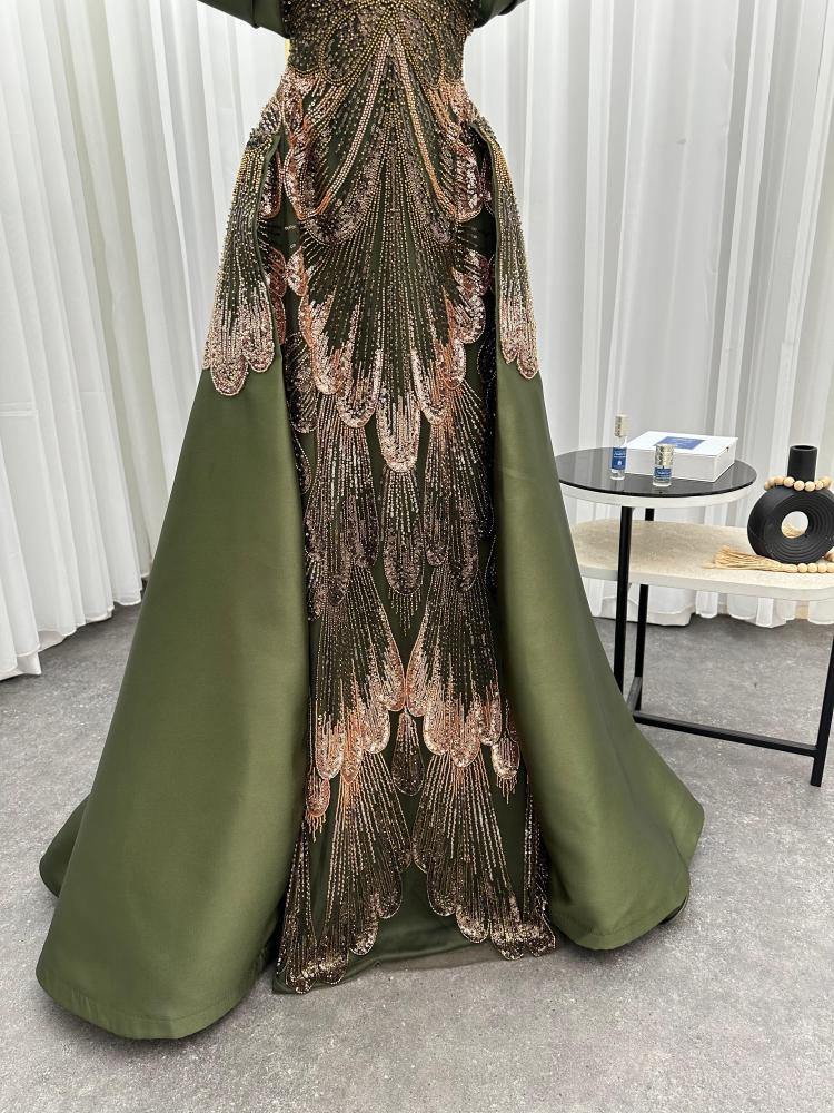 Mikado dresses with tulle