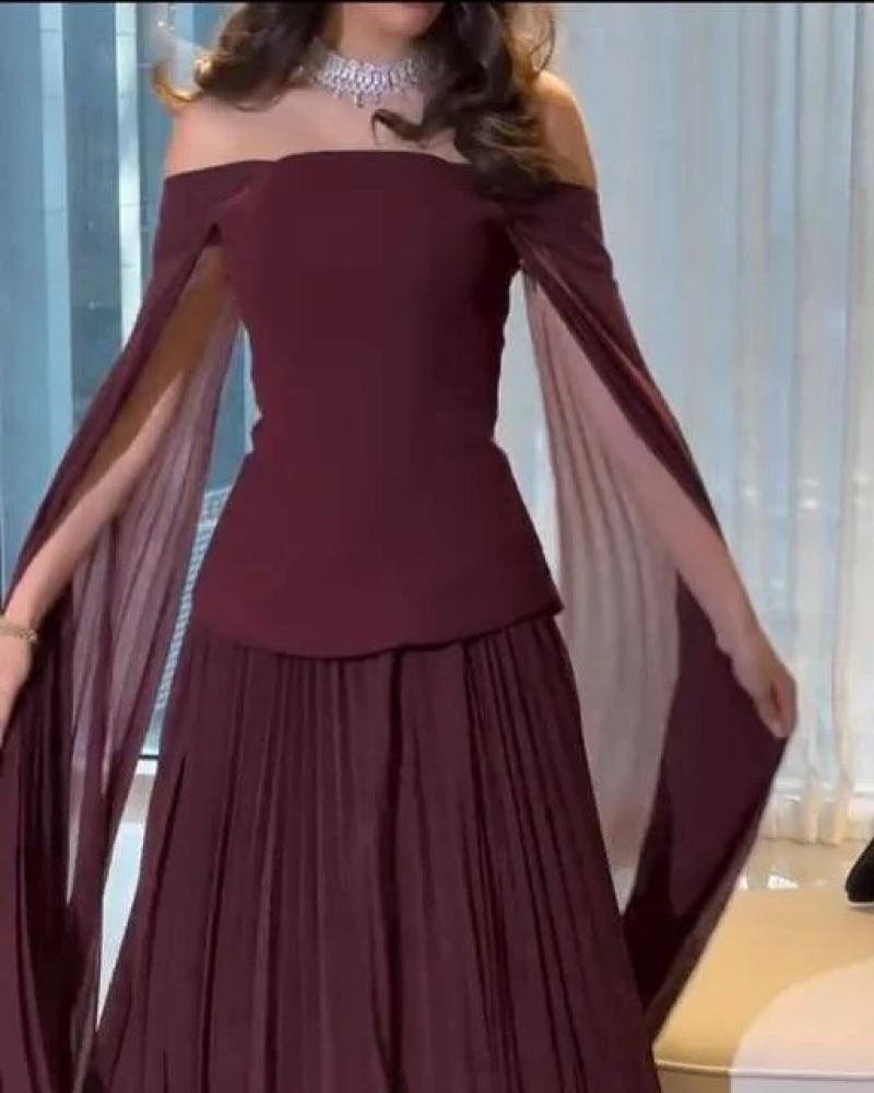 Maroon dress