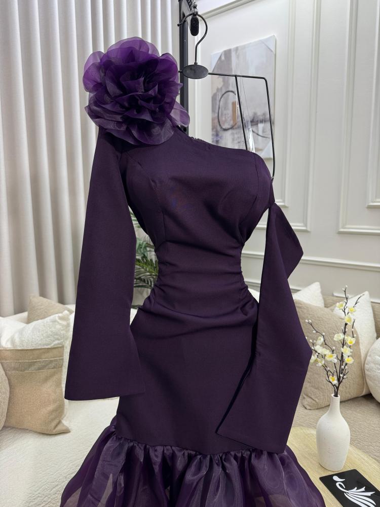 Elegant purple dress