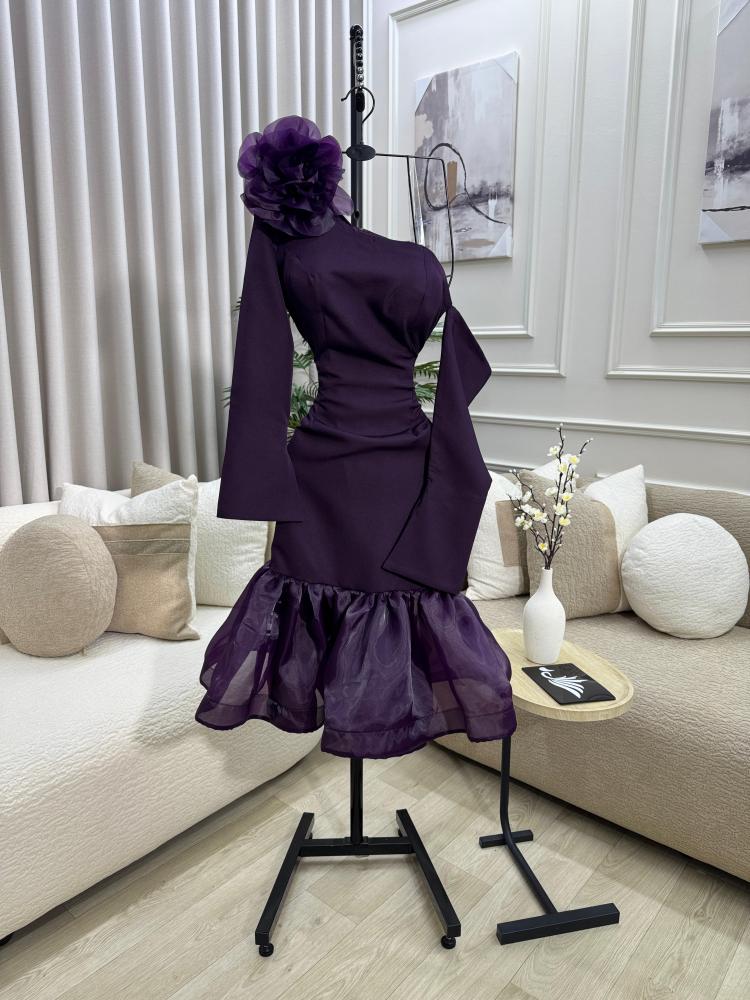 Elegant purple dress