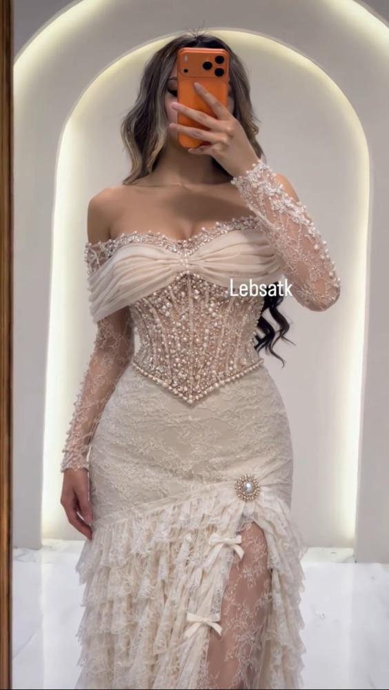 فستان دانتيل فاخر