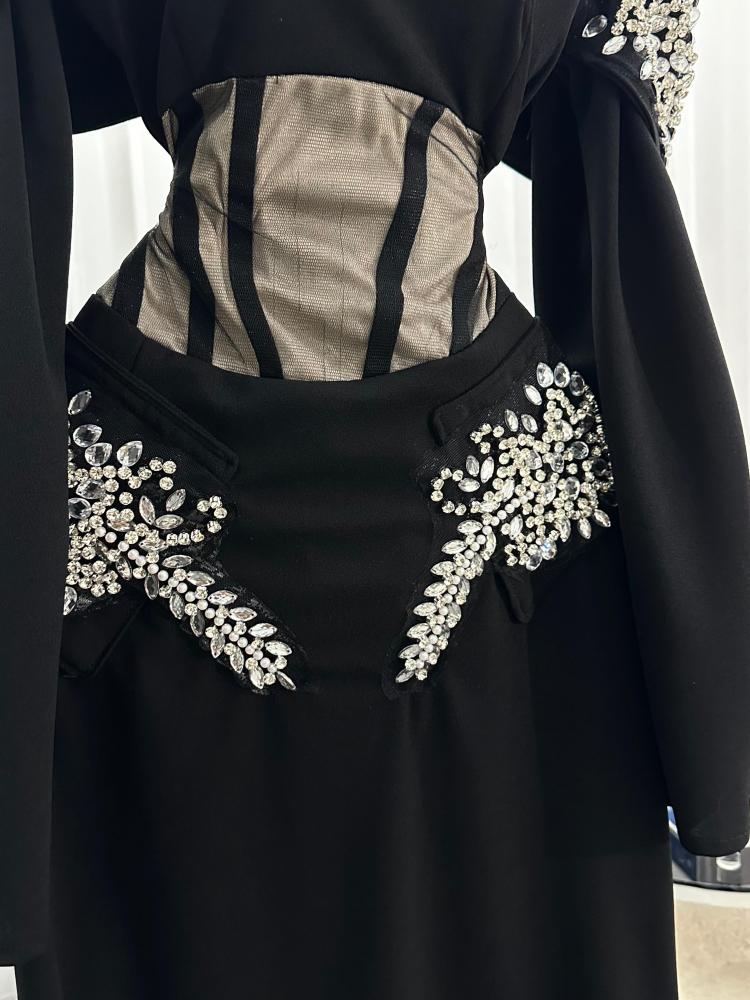 فستان كريب استرتش