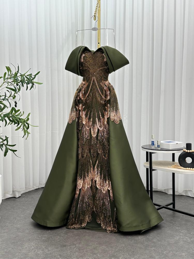 Mikado dresses with tulle