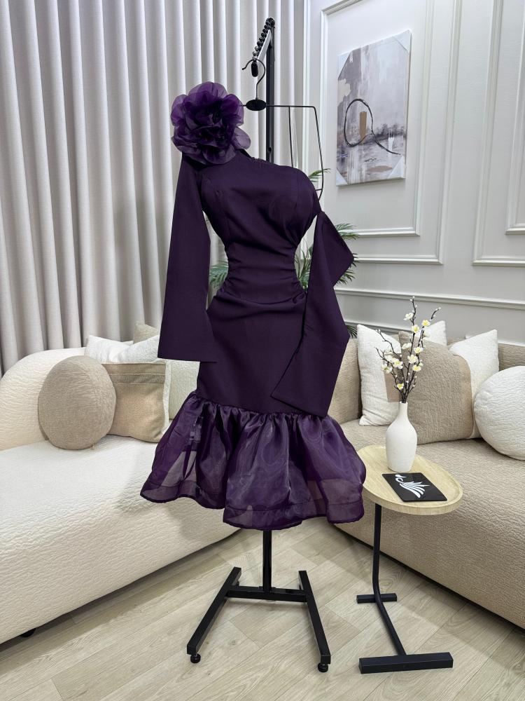 Elegant purple dress