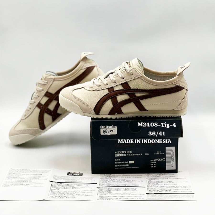حذاء اسيكس تايجر Asics Tiger بلقطة قريبة تظهر دقة التصميم في دينيز