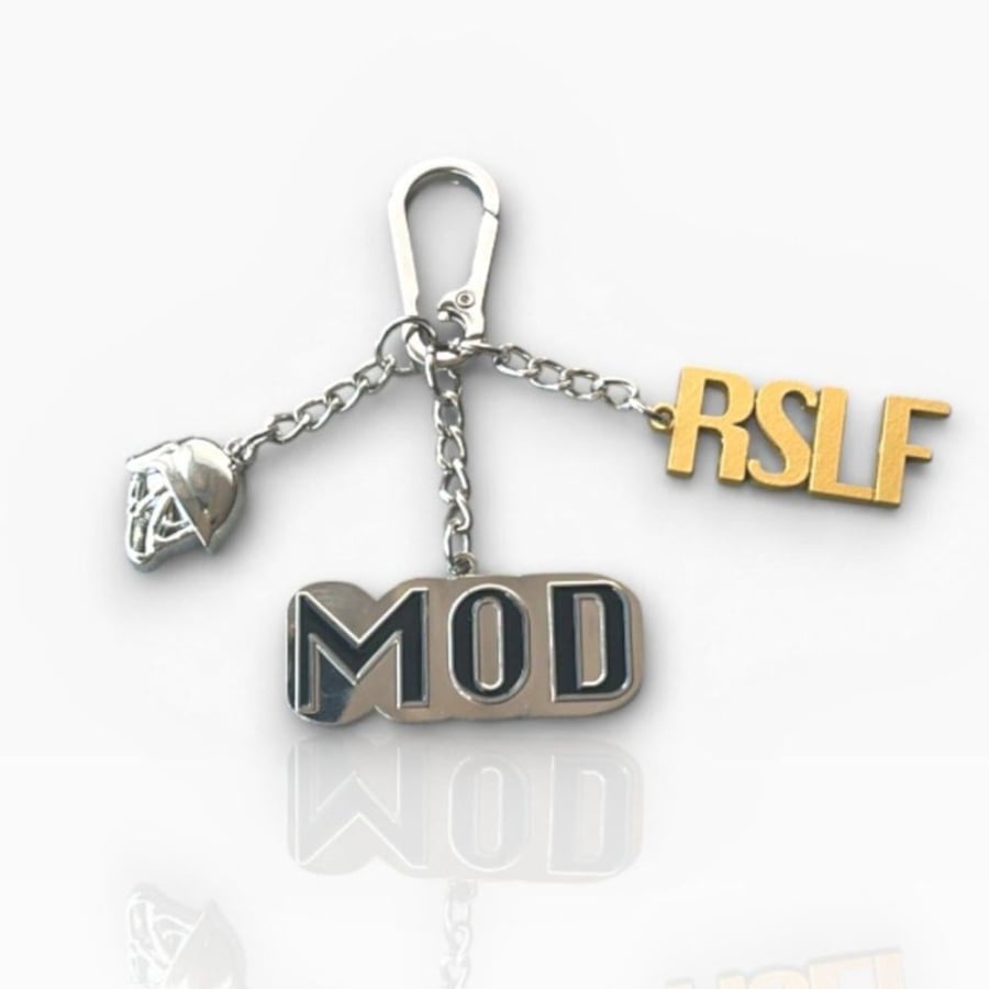 Three-dimensional metal medal.