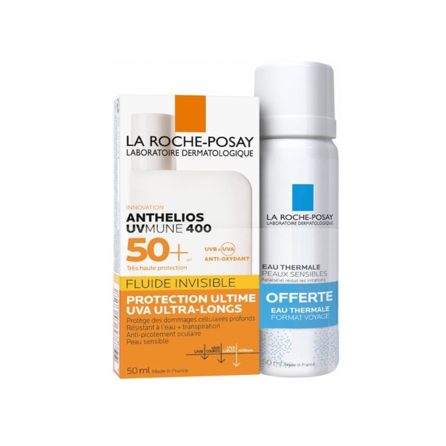 لاروش بوزاي واقي شمس انثيليوس 50ml معامل حماية SPF50+ رذاذ مياة حرارية لإحمرار البشرة 50ml