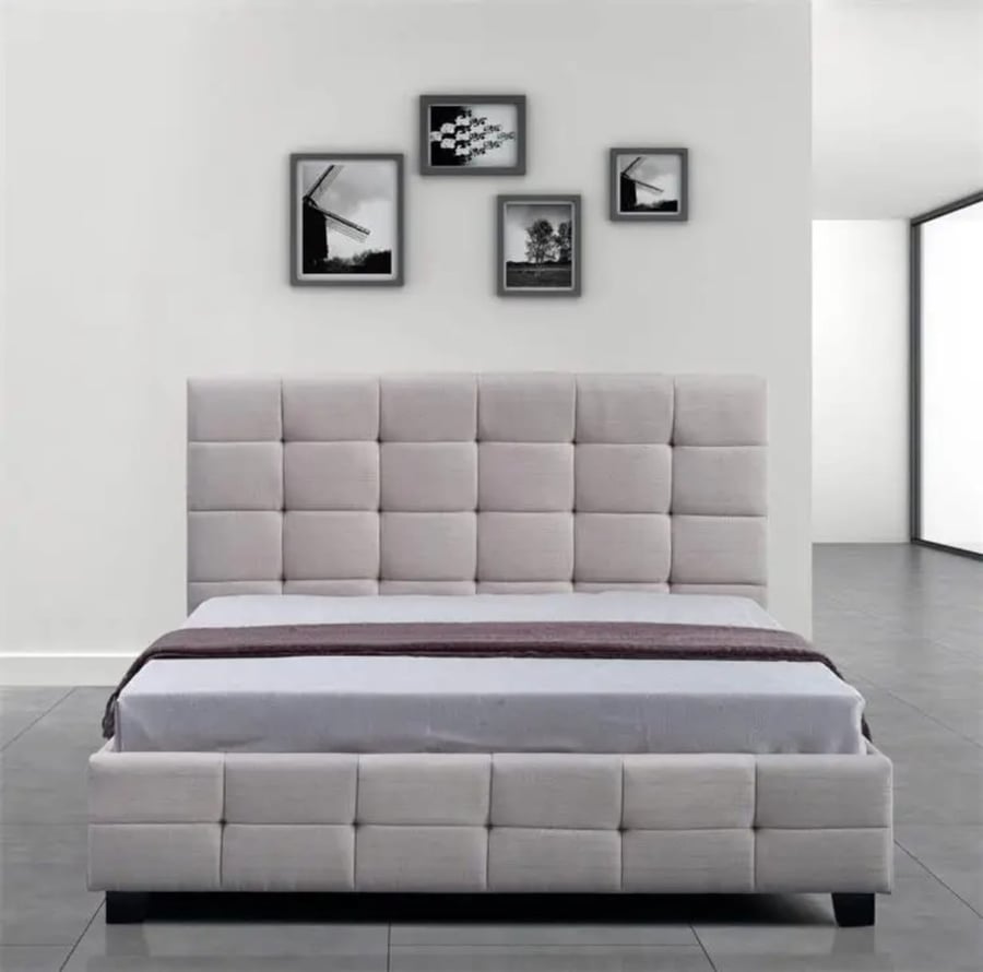 سرير بوكس ديكور 200×200 مع حواجز كاملة تصميم فاخر ومتناسق