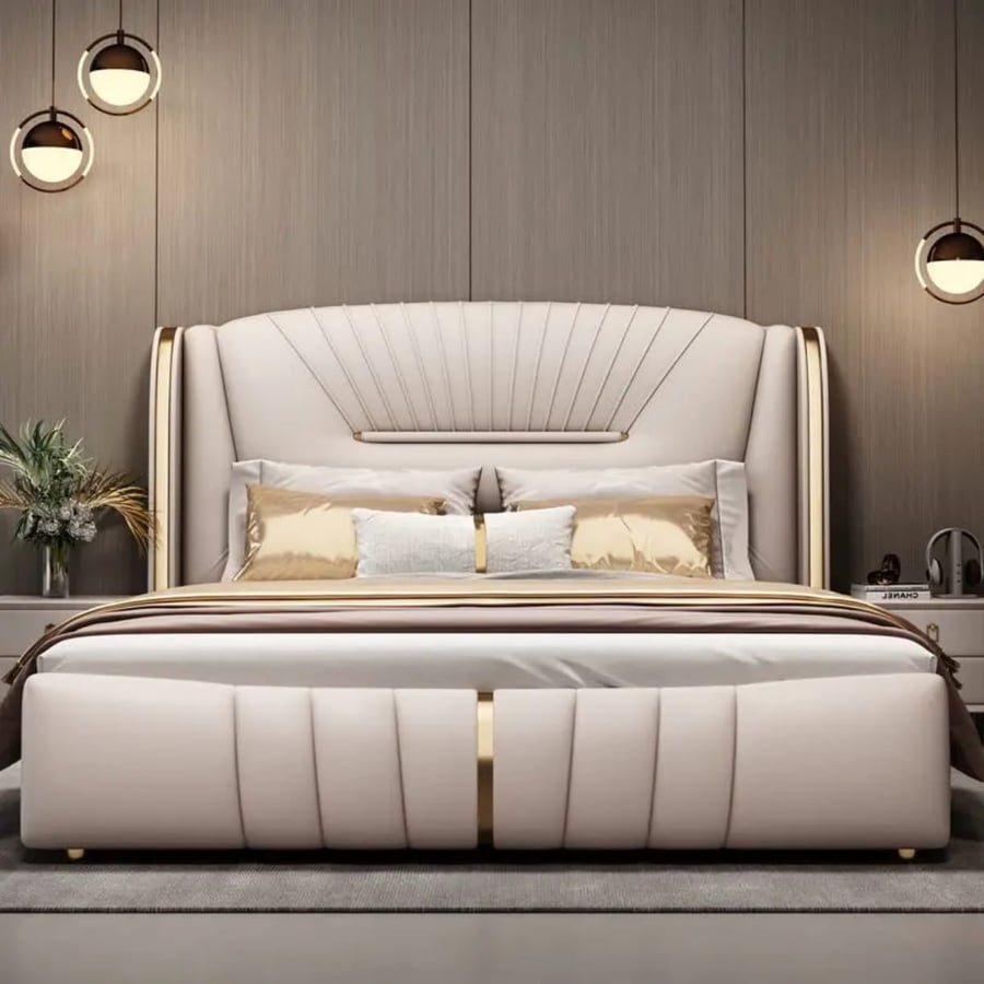 سرير بوكس ديكور فاخر 180×200 بتنجيد عصري