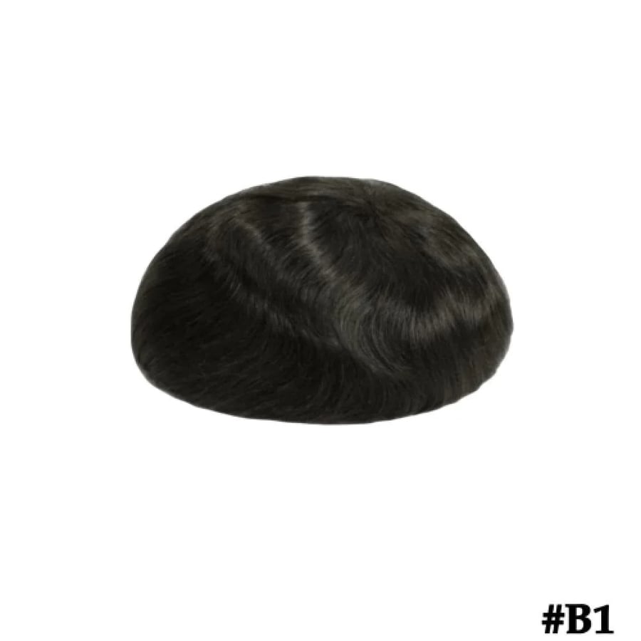 باروكة شعر طبيعي رجالي شبكة فرنسية كاملة السعودية - Full Lace Toupee