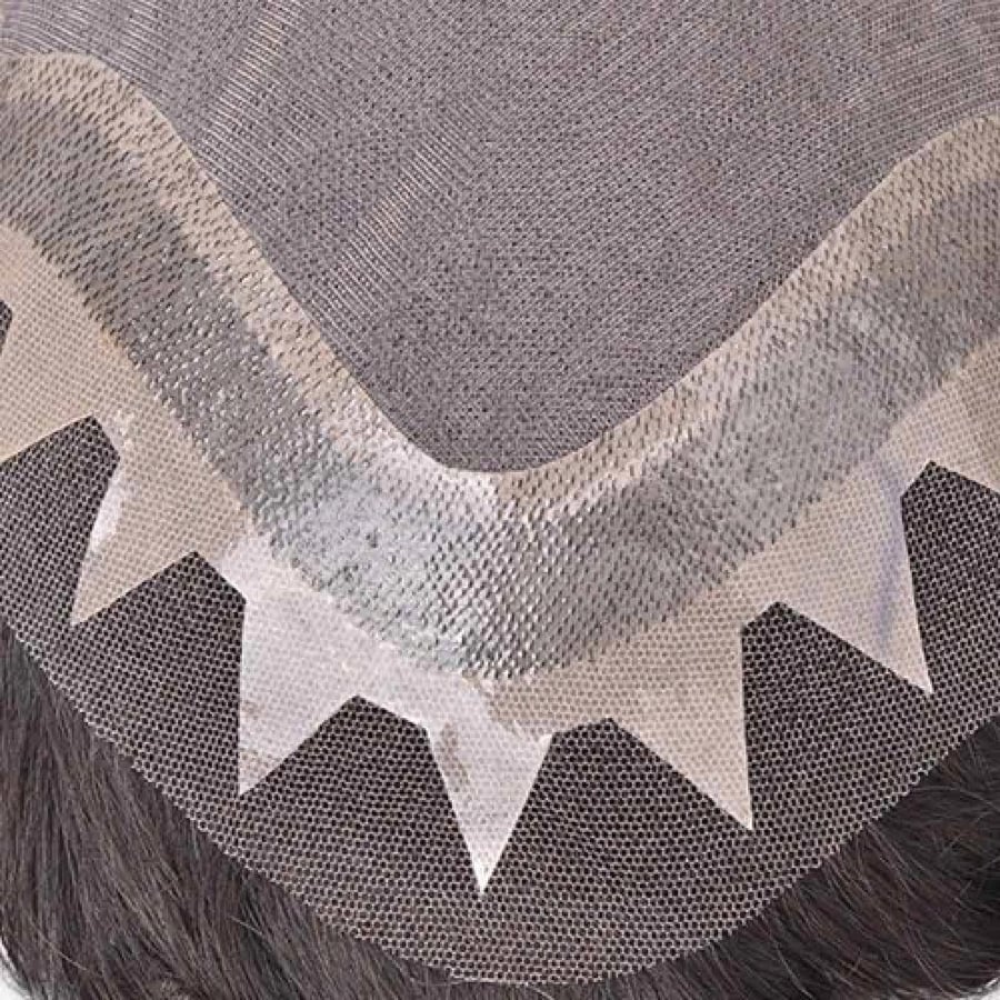 باروكة رجالي شعر طبيعي زجزاج  في السعودية - French Lace & Poly Skin