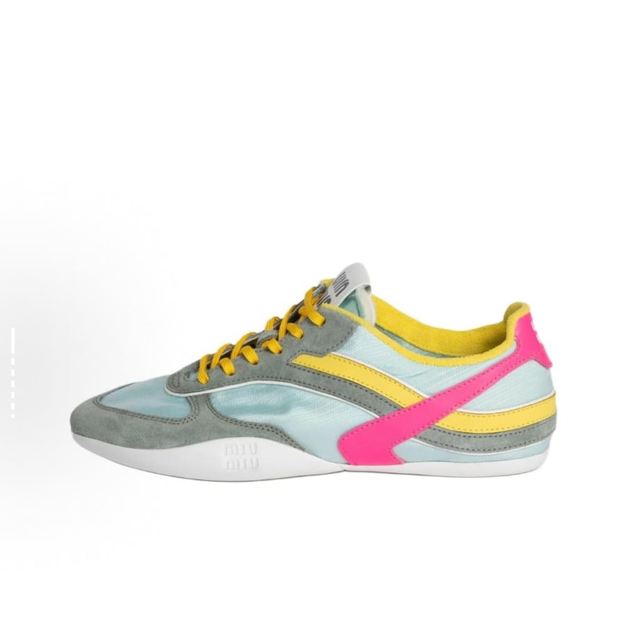 Miu Miu Gymnasium Sneaker 'Anise Fuchsia'