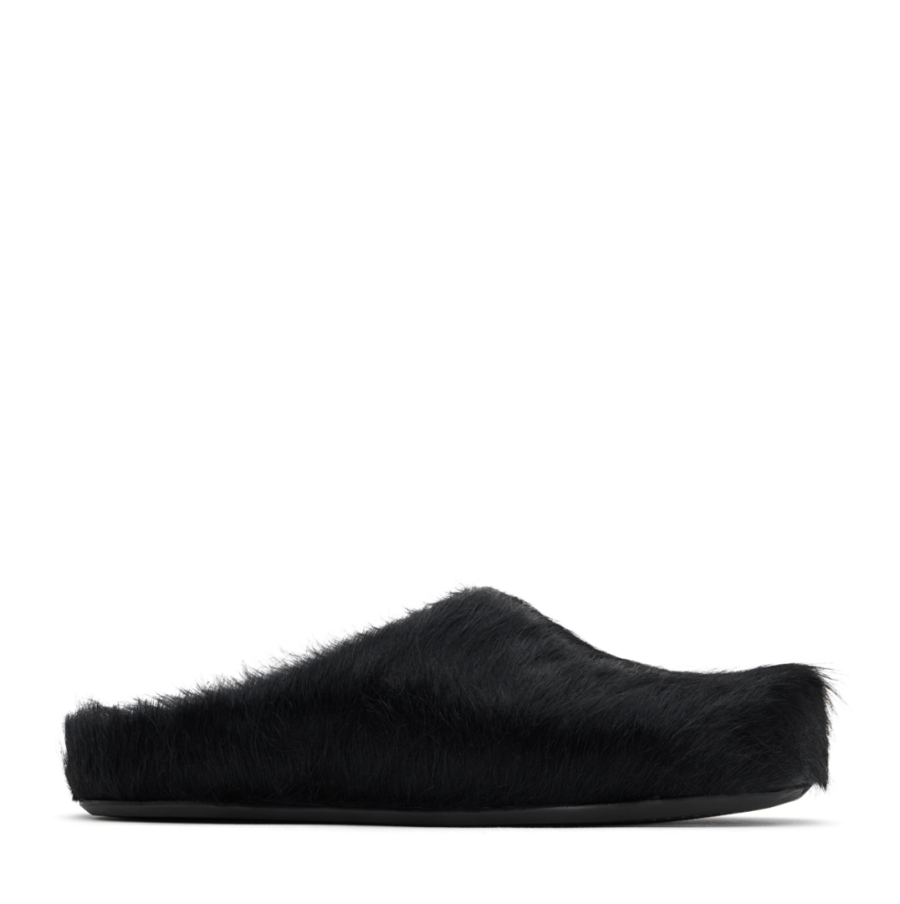 MARNI Black Fussbett Sabot Slip-on Loafers
