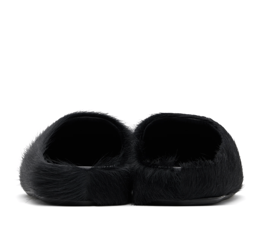 MARNI Black Fussbett Sabot Slip-on Loafers