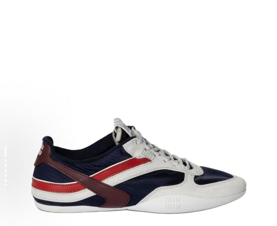 Miu Miu Blue Gymnasium Sneakers