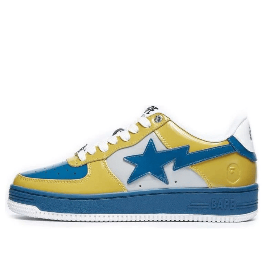 A BATHING APE Bape Sta Yellow Blue White