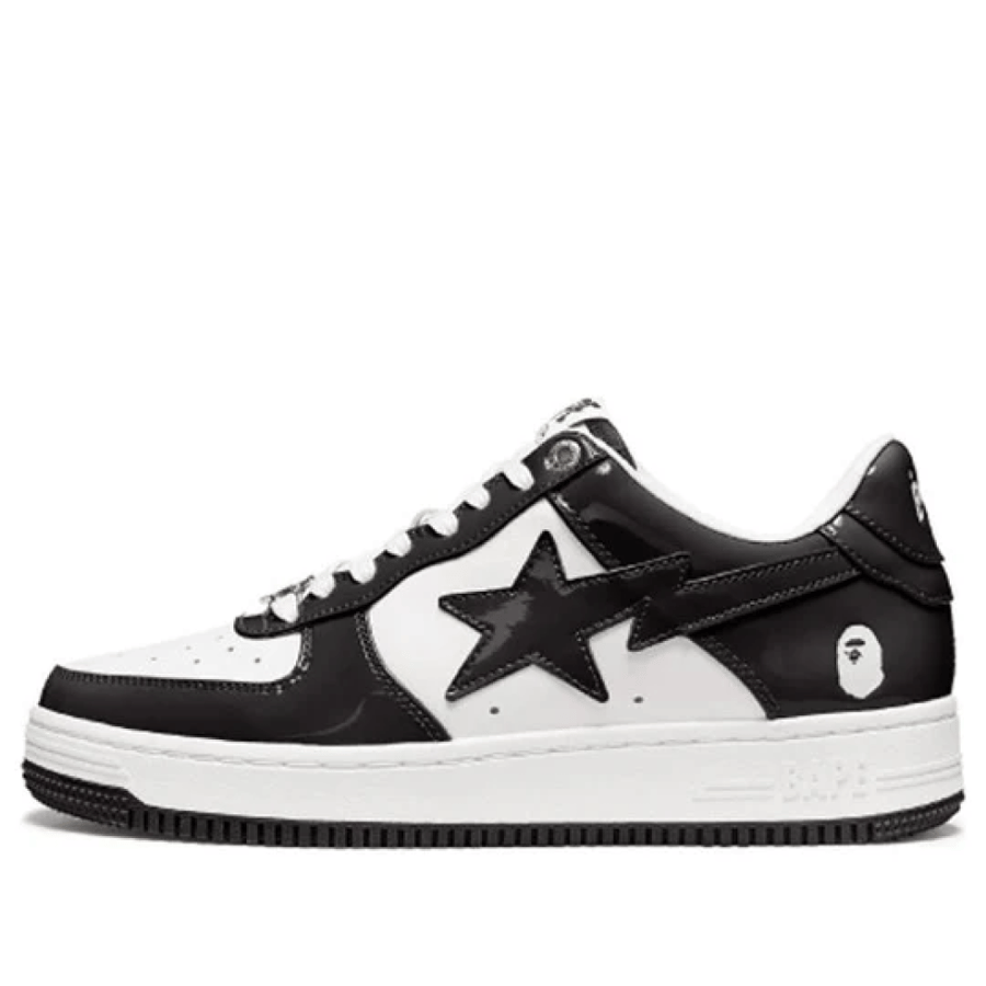 A BATHING APE Bape Sta Low 'Black White'