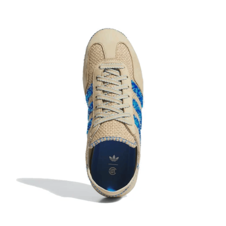 adidas x CLOT Gazelle 'Linen Khaki Blue Bird'
