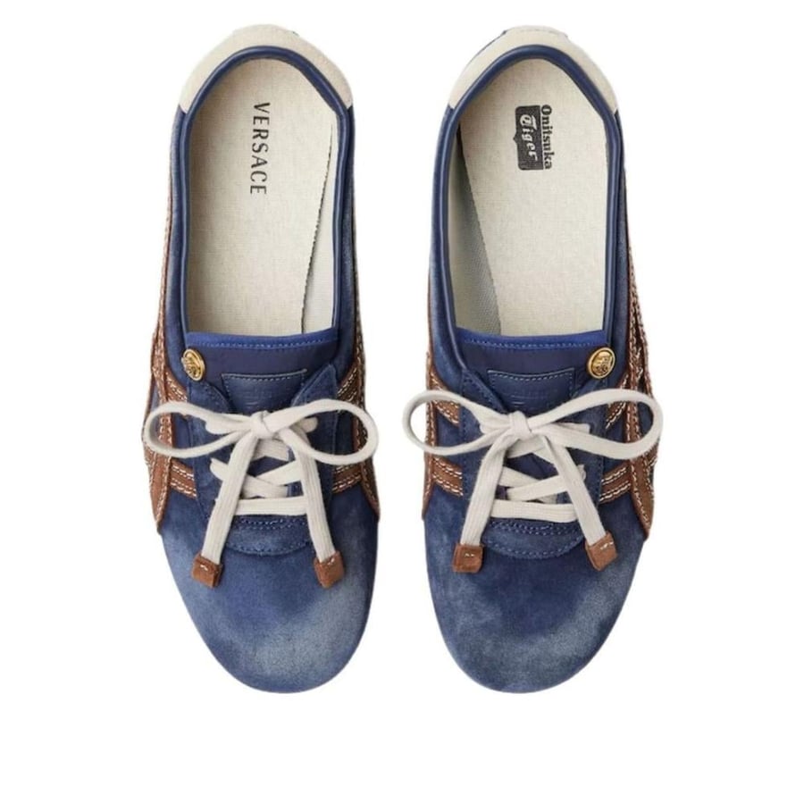 VERSACE x Onitsuka Tiger Tai-Chi Sakura Suede Blue