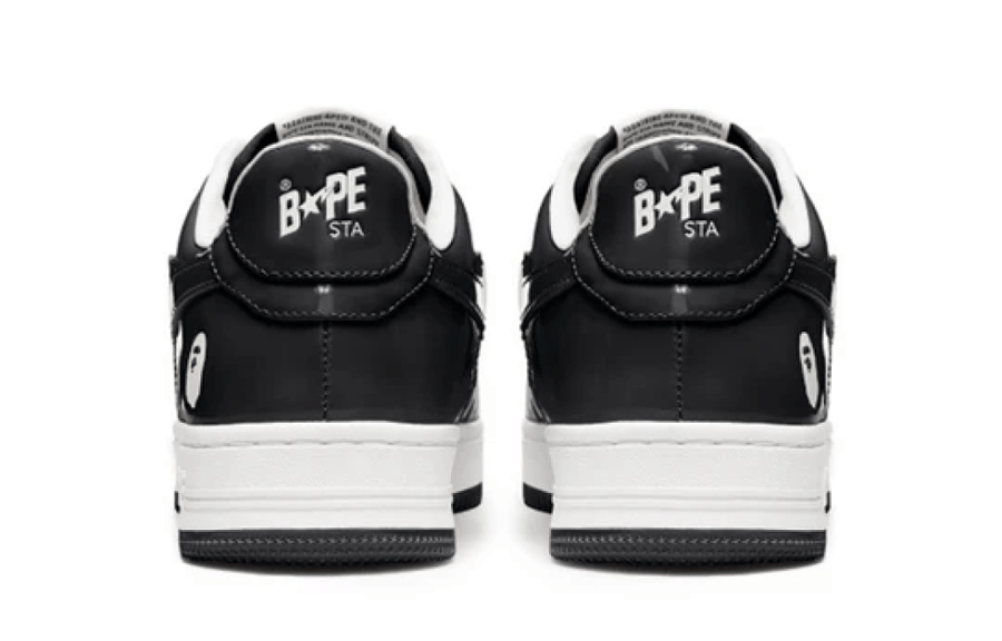 A BATHING APE Bape Sta Low 'Black White'