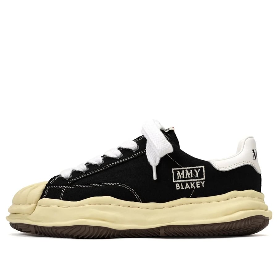 Maison MIHARA YASUHIRO BLAKEY VL OG Sole Leather Low-top Sneaker Black'