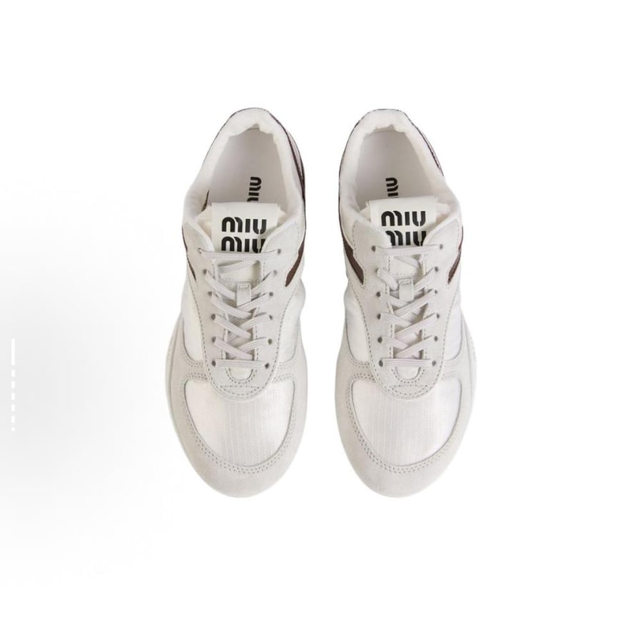 Miu Miu Gymnasium Sneaker 'White Burgundy'