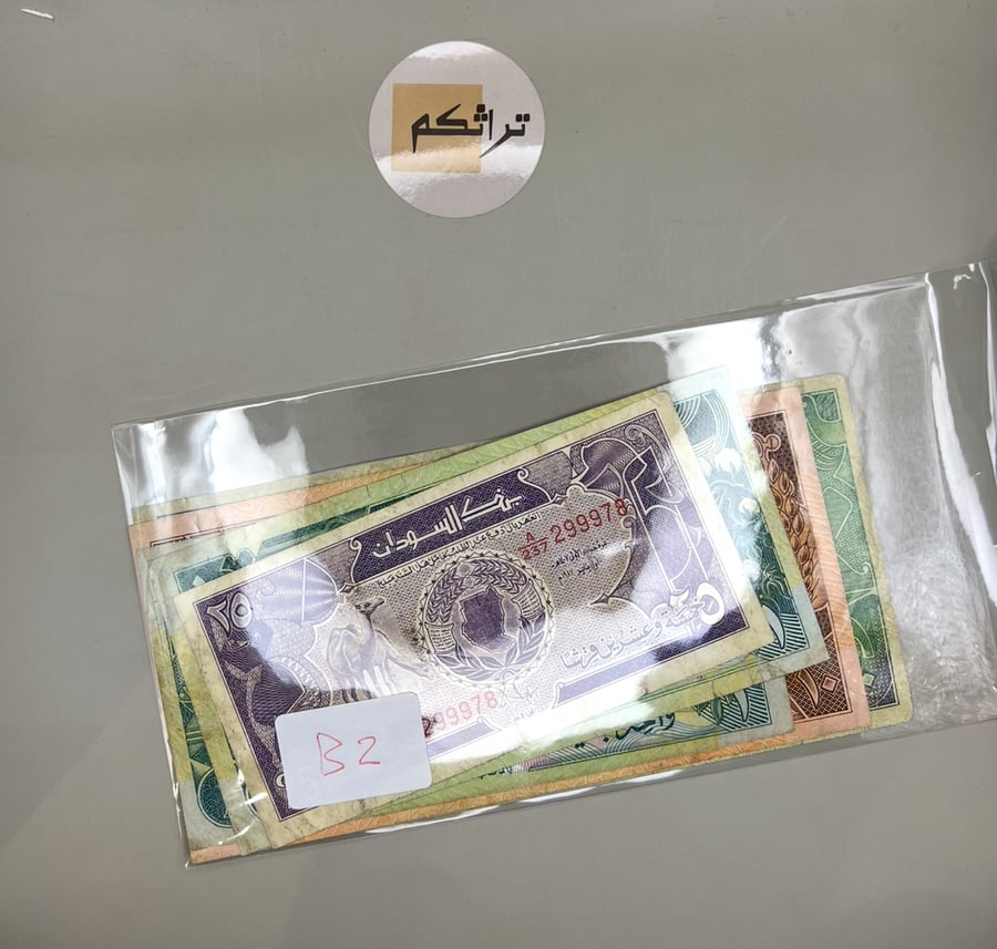 5 قطع عملة السودان إصدارات 80-90 م متنوعة B2