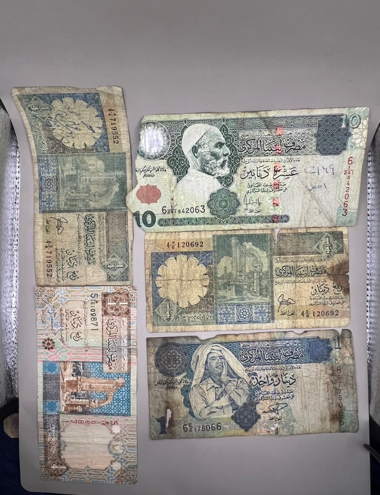 5 قطع عملات ليبيا متنوعة LY3