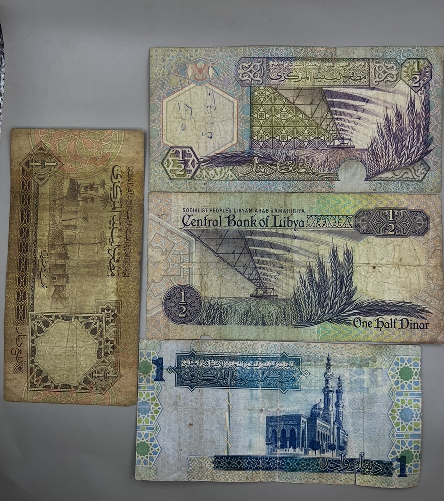 4 قطع عملات ليبيا متنوعة LB3