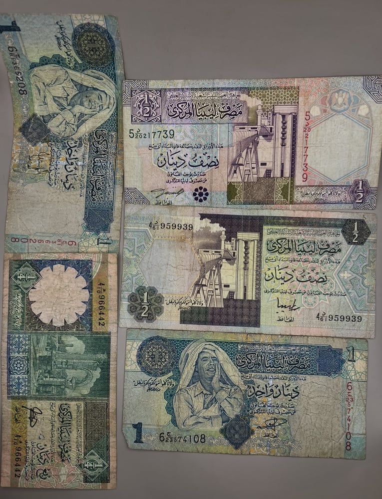 5 قطع عملات ليبيا متنوعة LB4