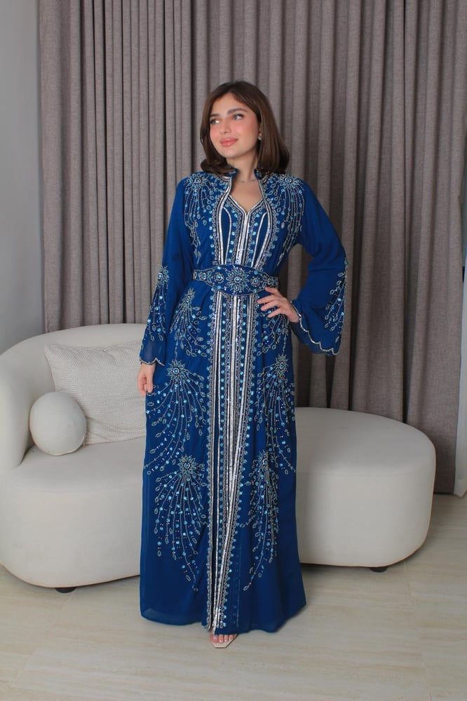 جلابية سهره تطريز يدوي