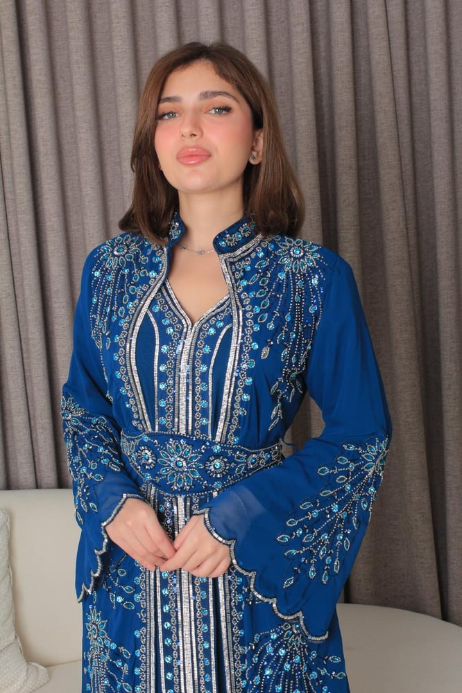 جلابية سهره تطريز يدوي
