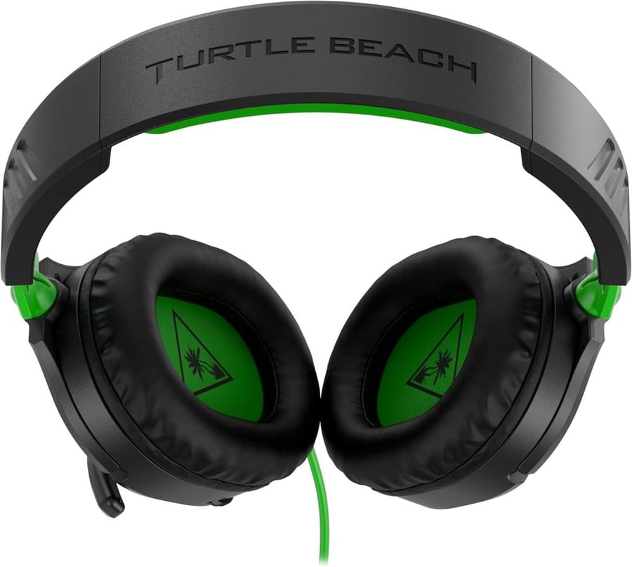 سماعة الألعاب Turtle Beach Recon 70 – ميكروفون Flip-to-Mute، وسادات أذن مريحة، وتوافق شامل مع جميع المنصات