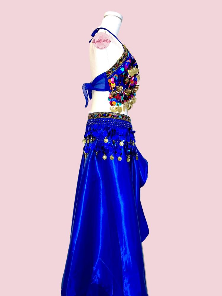 فساتين رقص شرقي زرقاء