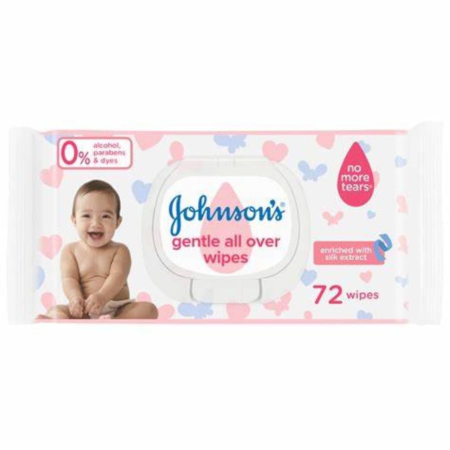 Johnson مناديل مبللة لطيفة على جميع أنواع الأطفال