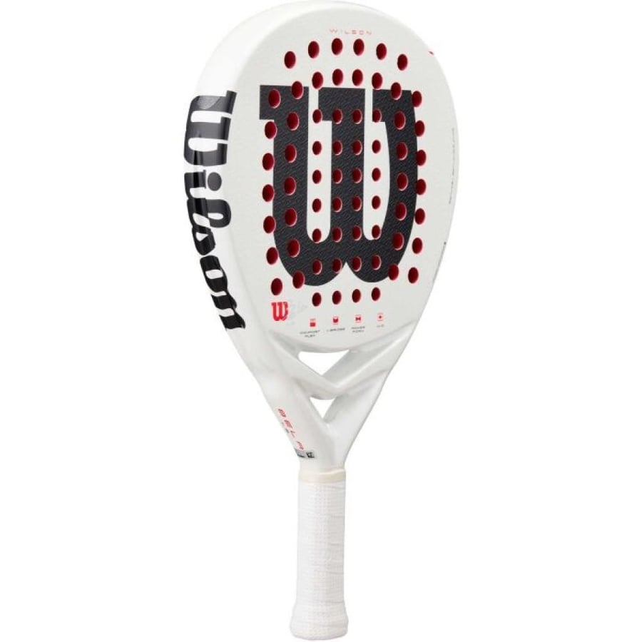 Wilson BELA LS V3 PADEL __ WHITE/RED