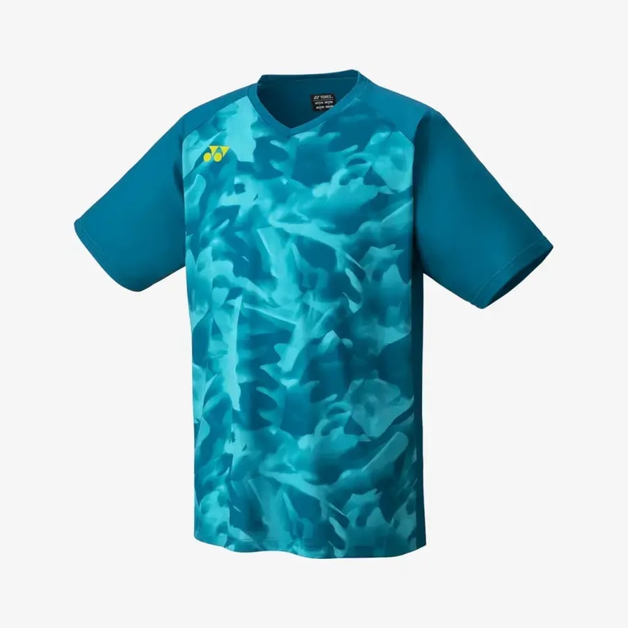 YONEX MEN'S CREW NECK SHIRT __ Blue Green